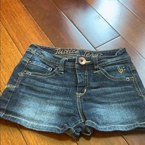 Justice girls shorts size 8R